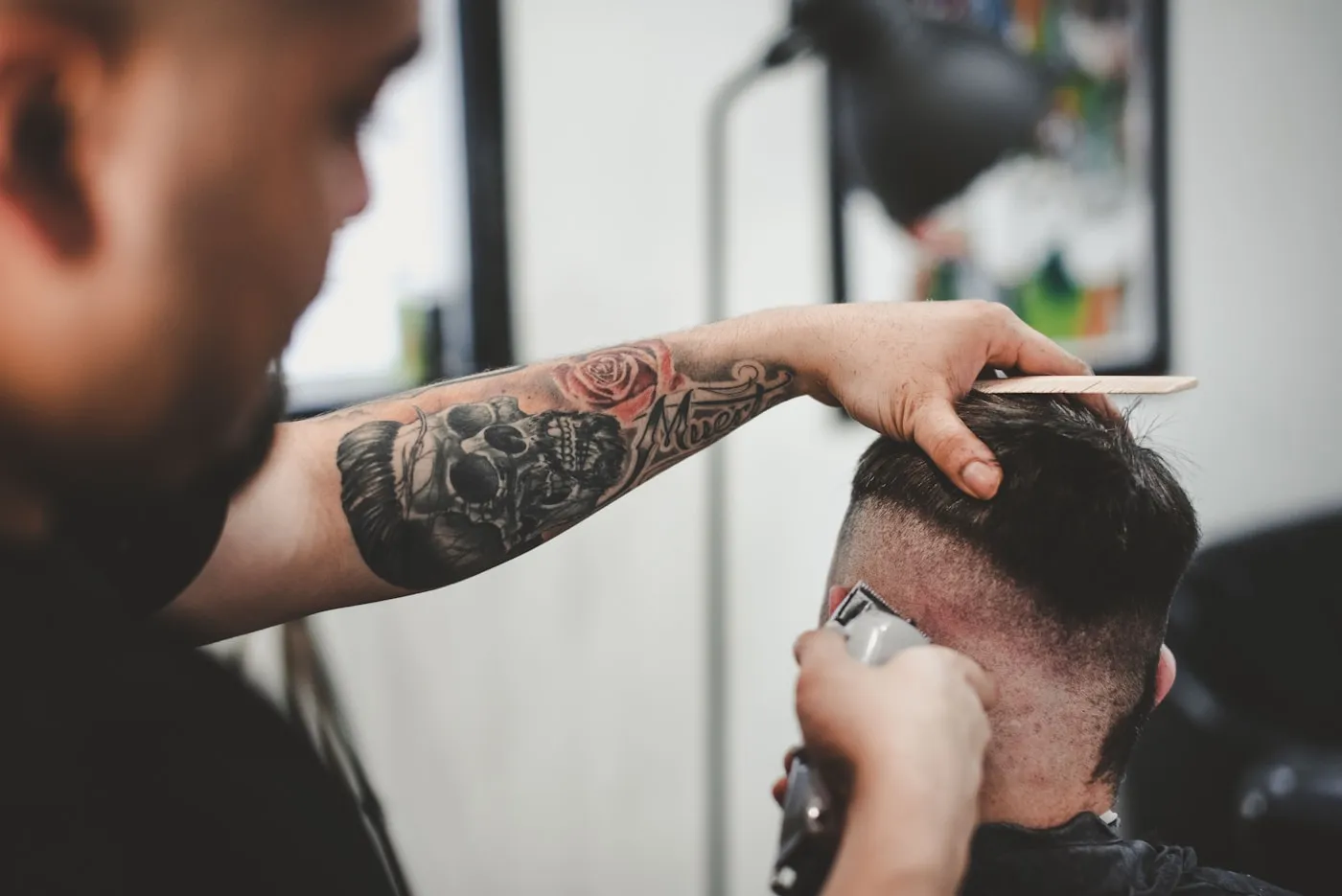 Detail of a fade in progress